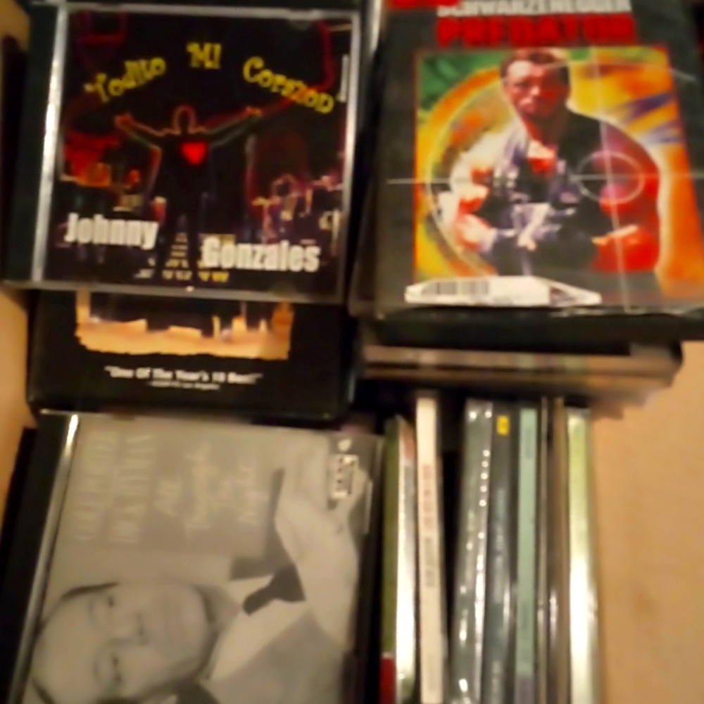 Variety of CDs unopened DVDs mixed varieties bundle all for $40